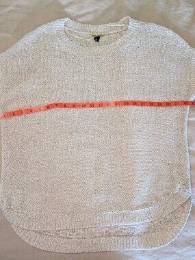 Dana Buchman Cotton Sweater Creamy Beige XL Lightweight